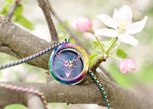 Load image into Gallery viewer, Hippogryph Stag (Rainbow) Necklace Diffuser
