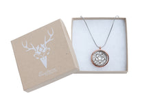 Load image into Gallery viewer, Flower Goddess (Silver) Essential Oil Necklace Diffuser
