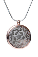 Load image into Gallery viewer, Flower Goddess (Silver) Essential Oil Necklace Diffuser
