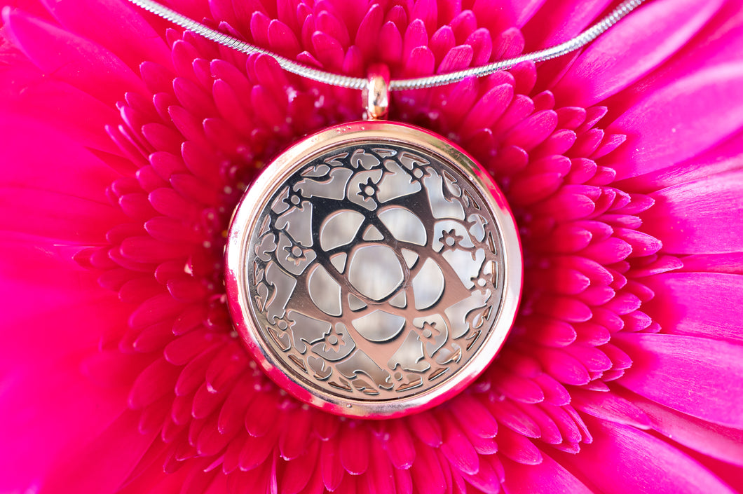Flower Goddess (Silver) Essential Oil Necklace Diffuser